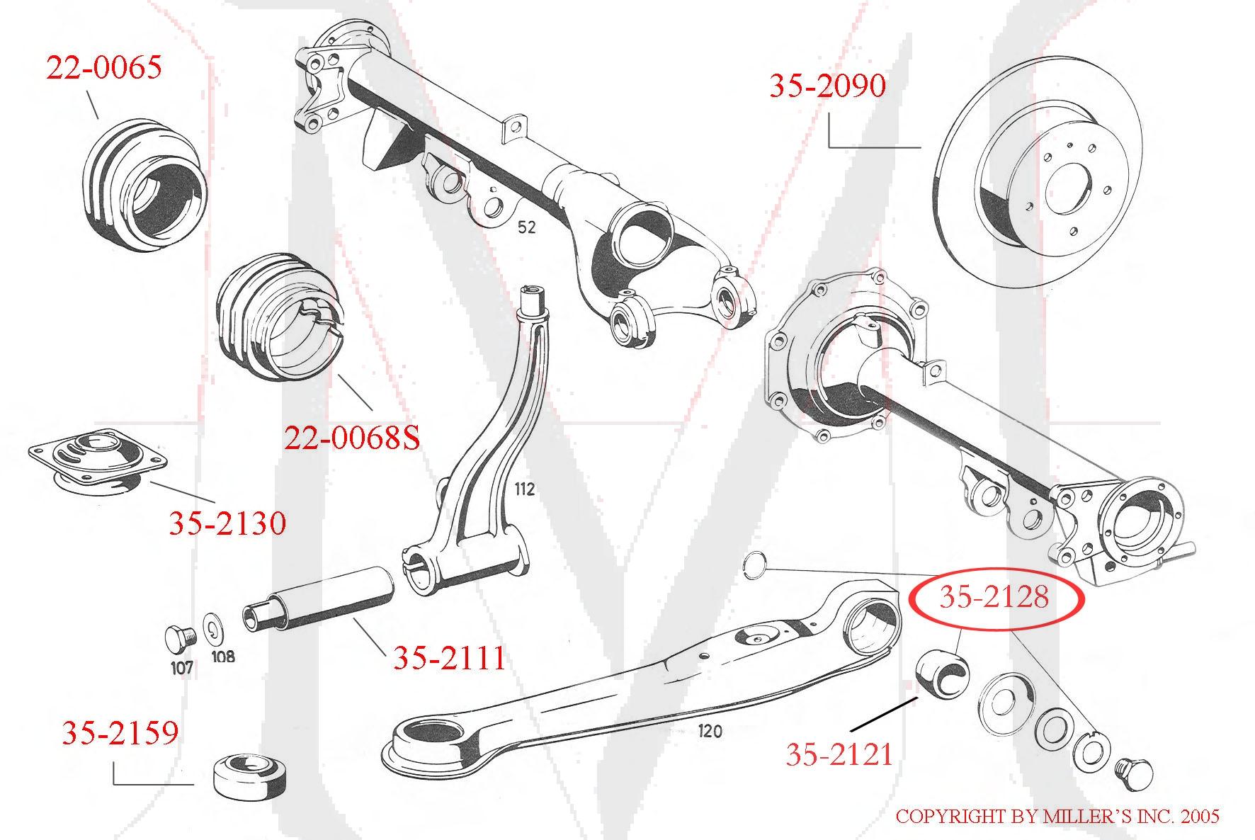 35-2121 THRUST ARM BUSHING