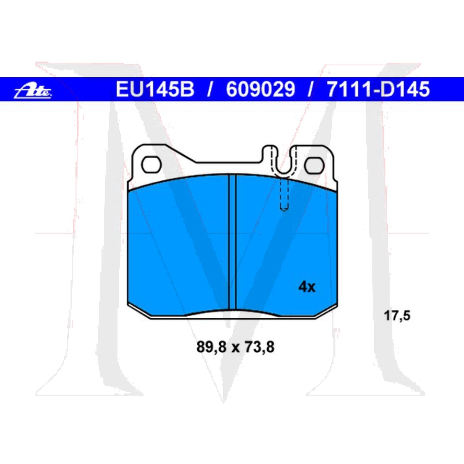 AE_609029_Fro FRONT BRAKE PAD SET