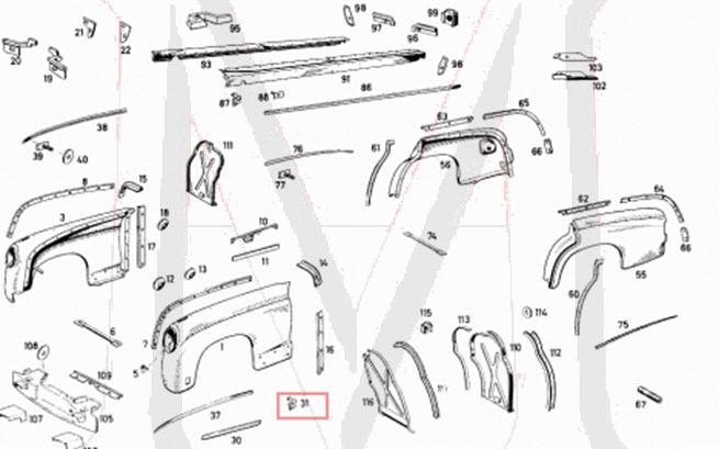 69_6038 SIDE MOULDING CLIP