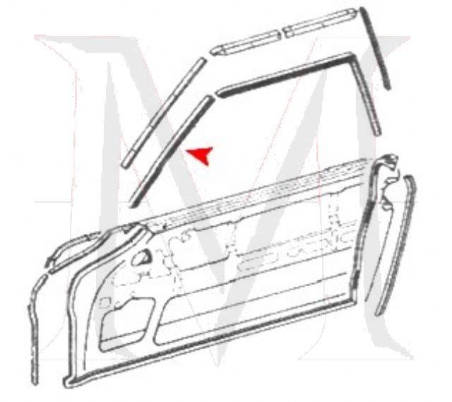 72-2100 DOOR GLASS SEAL