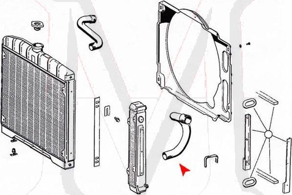 50_6005_1 HOSE,RADIATOR LOWER