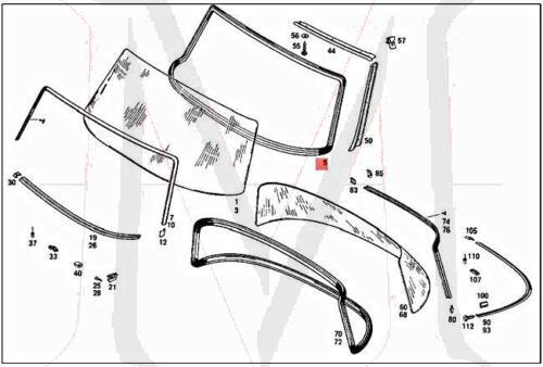 87-8008 SEAL,WINDSHEILD FRONT