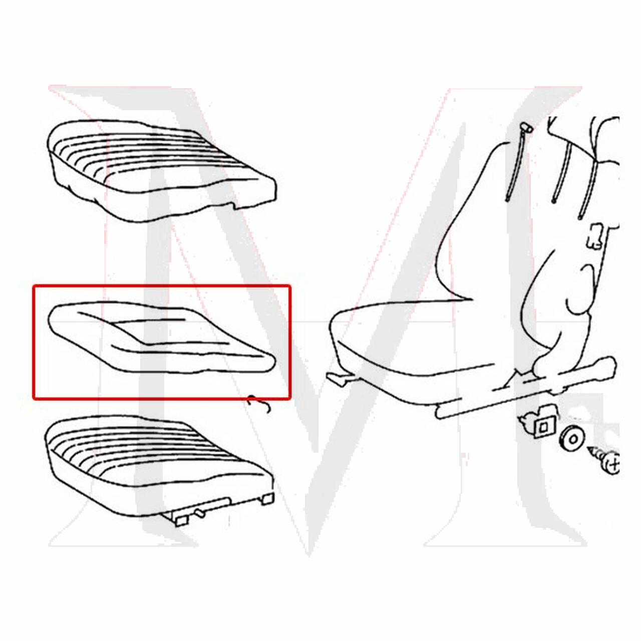 91_3034 BOTTOM SEAT PAD