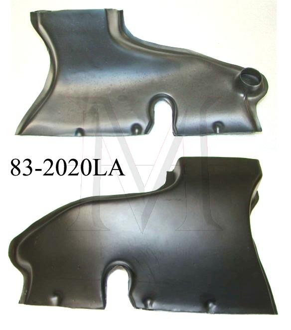 83-2020la DEFROSTER DUCT - LEFT SIDE
