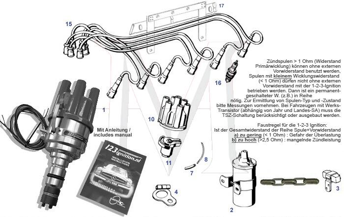15_2088 123 4CYL DISTRIBUTOR KIT WO/COIL W/TRIGGER