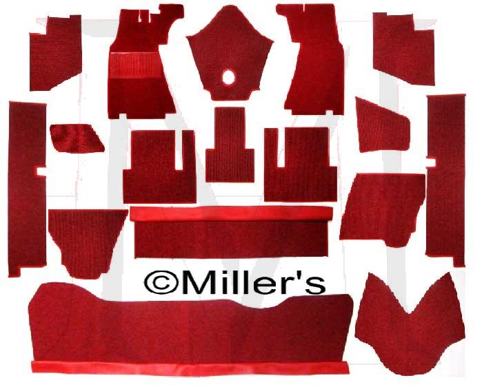 80-0003 COMPLETE ORIGINAL GERMAN CARPET KIT - 190SL