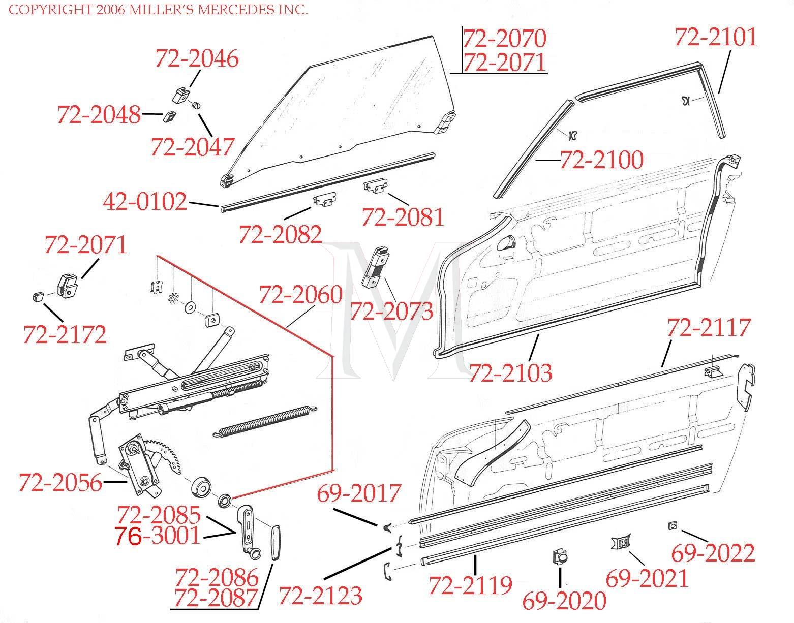 76-3001 WINDOW CRANK HANDLE