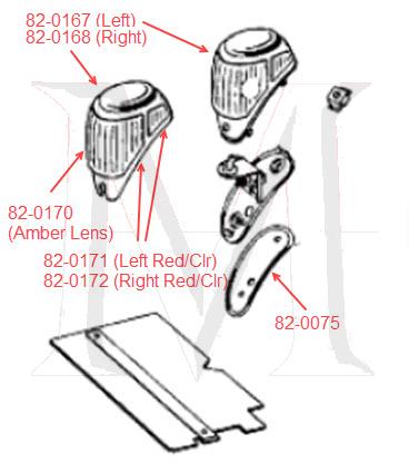 82_0075_2 TURN SIGNAL LAMP SEAL