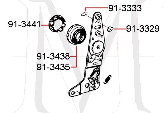 91-3329 SEAT SIDE COVER CLIP