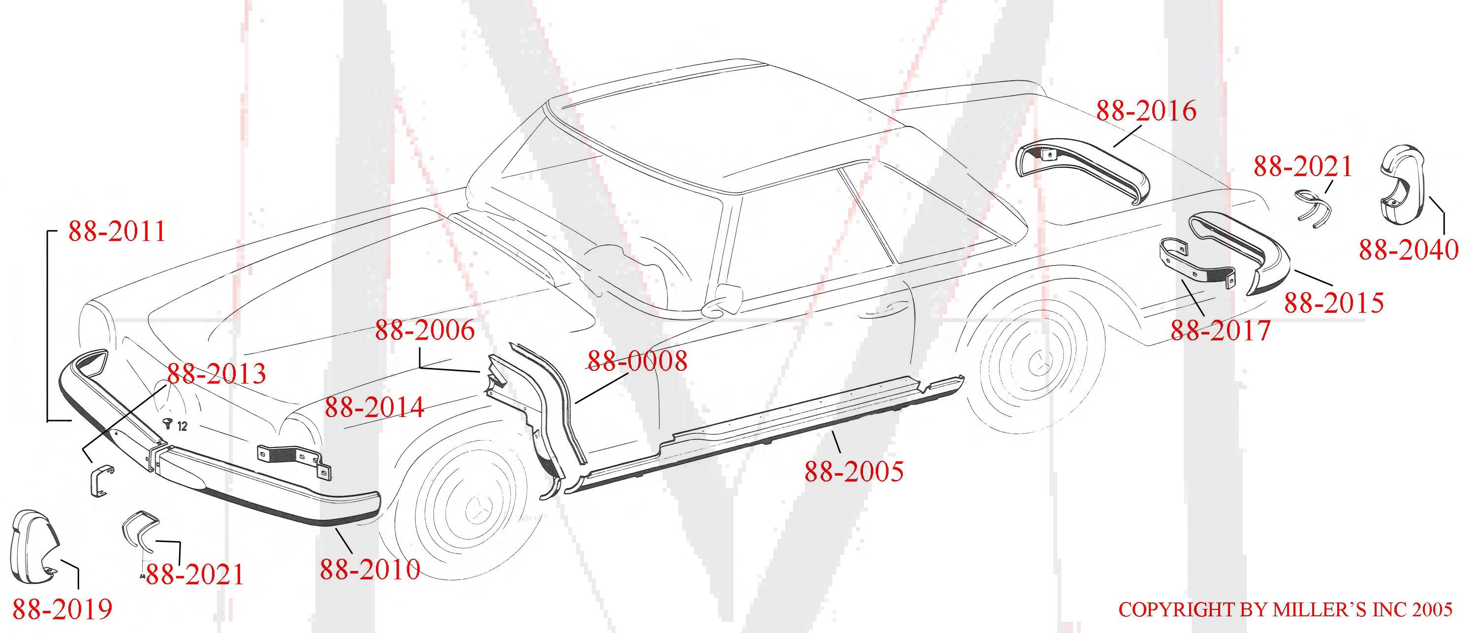 88-2021 BUMPER GUARD GASKET