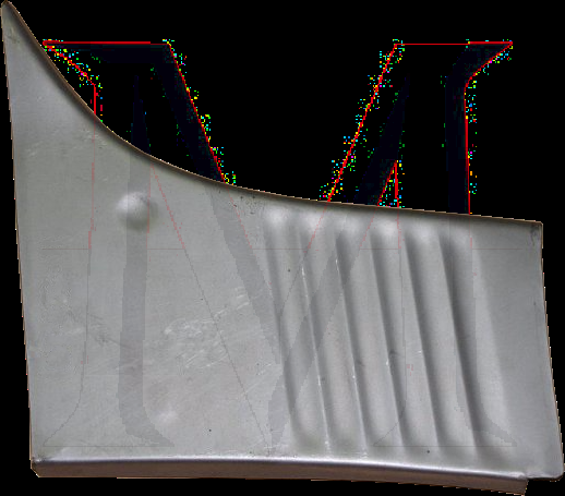 63_3005rl REAR FENDER REPAIR PANEL
